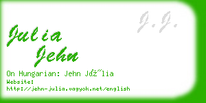 julia jehn business card